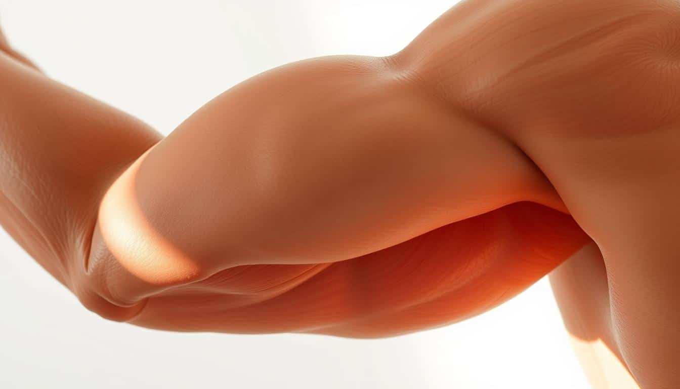 Hyper-realistic photograph of a muscular human arm with prominent veins, showcasing the role of magnesium in muscle recovery. The arm is depicted against a clean, white background, illuminated by soft, natural lighting from the left side, creating subtle shadows and highlights that accentuate the intricate muscle fibers and tendons. The image captures the complex interplay between the physical and chemical processes involved in the recovery of muscle tissue, with a focus on the importance of magnesium in this process. The overall composition and attention to detail convey a sense of scientific accuracy and visual clarity, effectively illustrating the section's subject matter. Hyper-realistic photograph of a muscular human arm with prominent veins, showcasing the role of magnesium in muscle recovery. The arm is depicted against a clean, white background, illuminated by soft, natural lighting from the left side, creating subtle shadows and highlights that accentuate the intricate muscle fibers and tendons. The image captures the complex interplay between the physical and chemical processes involved in the recovery of muscle tissue, with a focus on the importance of magnesium in this process. The overall composition and attention to detail convey a sense of scientific accuracy and visual clarity, effectively illustrating the section's subject matter.