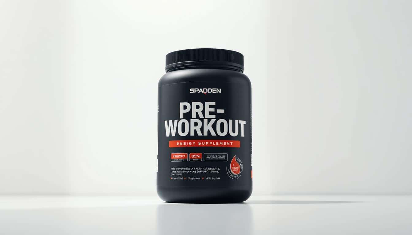 A sleek, modern-looking pre-workout supplement container, prominently displayed against a clean, bright background. The container has a matte finish, with a minimalist design that emphasizes the product's key ingredients and benefits. The lighting is soft and diffused, creating a sense of high-end sophistication. The angle is slightly elevated, giving the viewer a sense of looking down on the product, evoking a sense of quality and desirability. The overall mood is one of health, energy, and premium performance. A sleek, modern-looking pre-workout supplement container, prominently displayed against a clean, bright background. The container has a matte finish, with a minimalist design that emphasizes the product's key ingredients and benefits. The lighting is soft and diffused, creating a sense of high-end sophistication. The angle is slightly elevated, giving the viewer a sense of looking down on the product, evoking a sense of quality and desirability. The overall mood is one of health, energy, and premium performance.